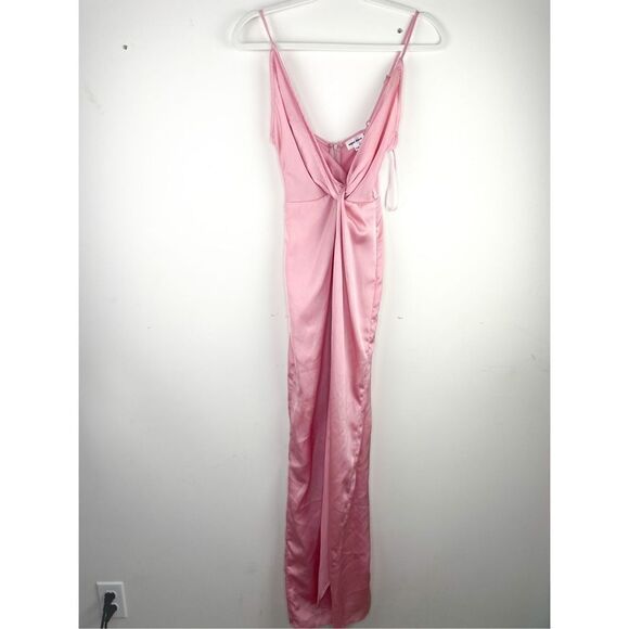 Superdown Blake High Slit Slip Maxi Dress‎ in Pink Size XXS - Picture 4 of 14